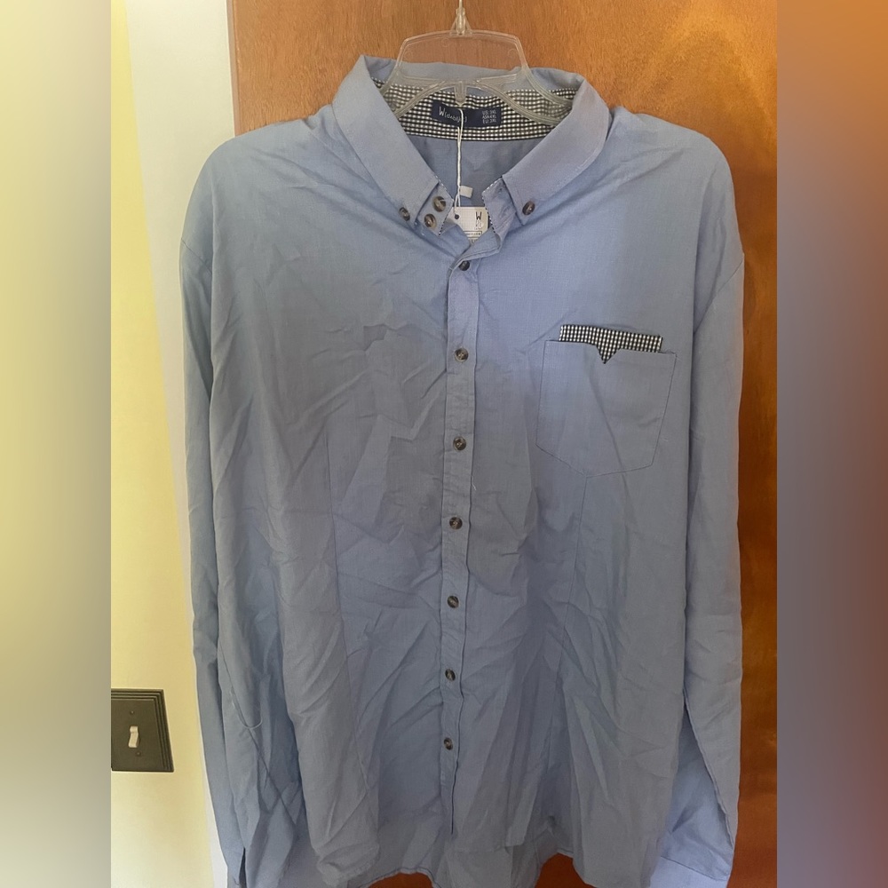 3XL dress shirt blue